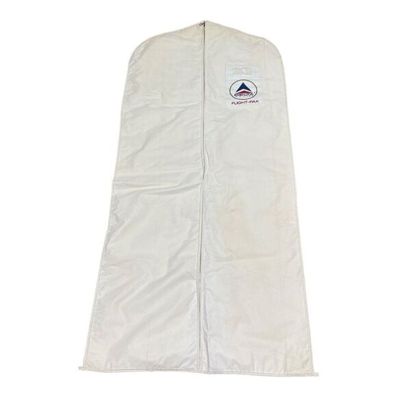 Vintage Delta Air Lines Flight Pak White Garment Bag Travel Airline Souvenir